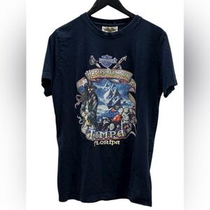 #413 Harley-Davidson Dark Blue Florida Graphic Tee